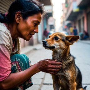 היא אימצה כלב רחוב קטן ומסכן, ואז משהו מצחיק בלתי נתפס קרה